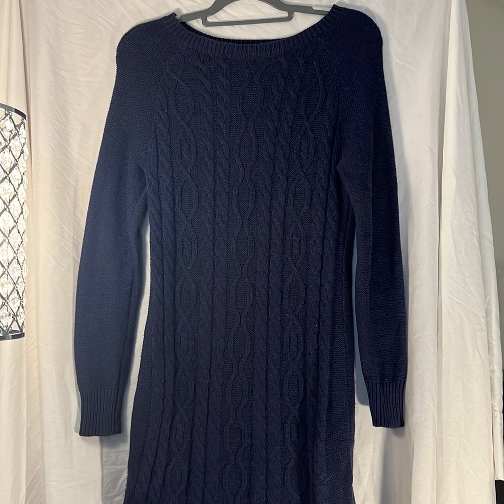 Dark blue/purple sweater dress